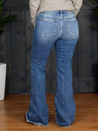 Judy Blue - Don't Be So Buttoned Up Flare Jeans