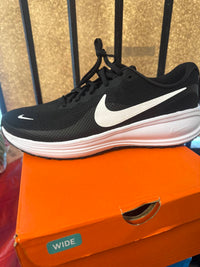NIKE Men's Revolution 8 Shoe - Wide in black white black - men's sneaker