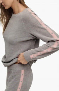 Barefoot Dreams - Cozy Chic Ultra Lite Heart Stripe Pullover