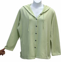 Liz And Jane - Women's Cotton French Terry Hoodie Jacket