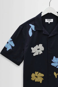 Wax London - Flower Applique Didcot Shirt