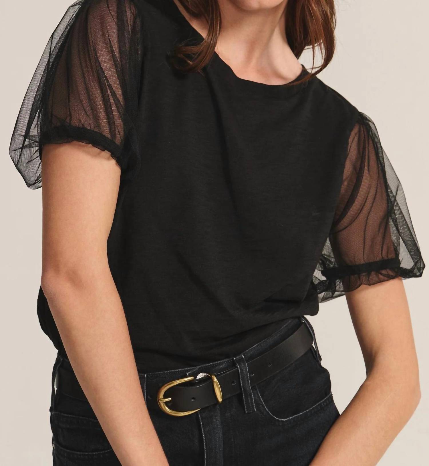 Velvet By Graham & Spencer - Justine Puff Sleeve Tee