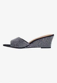 J. Renee - Women's Coralie Rhinestones Slip On Sandals