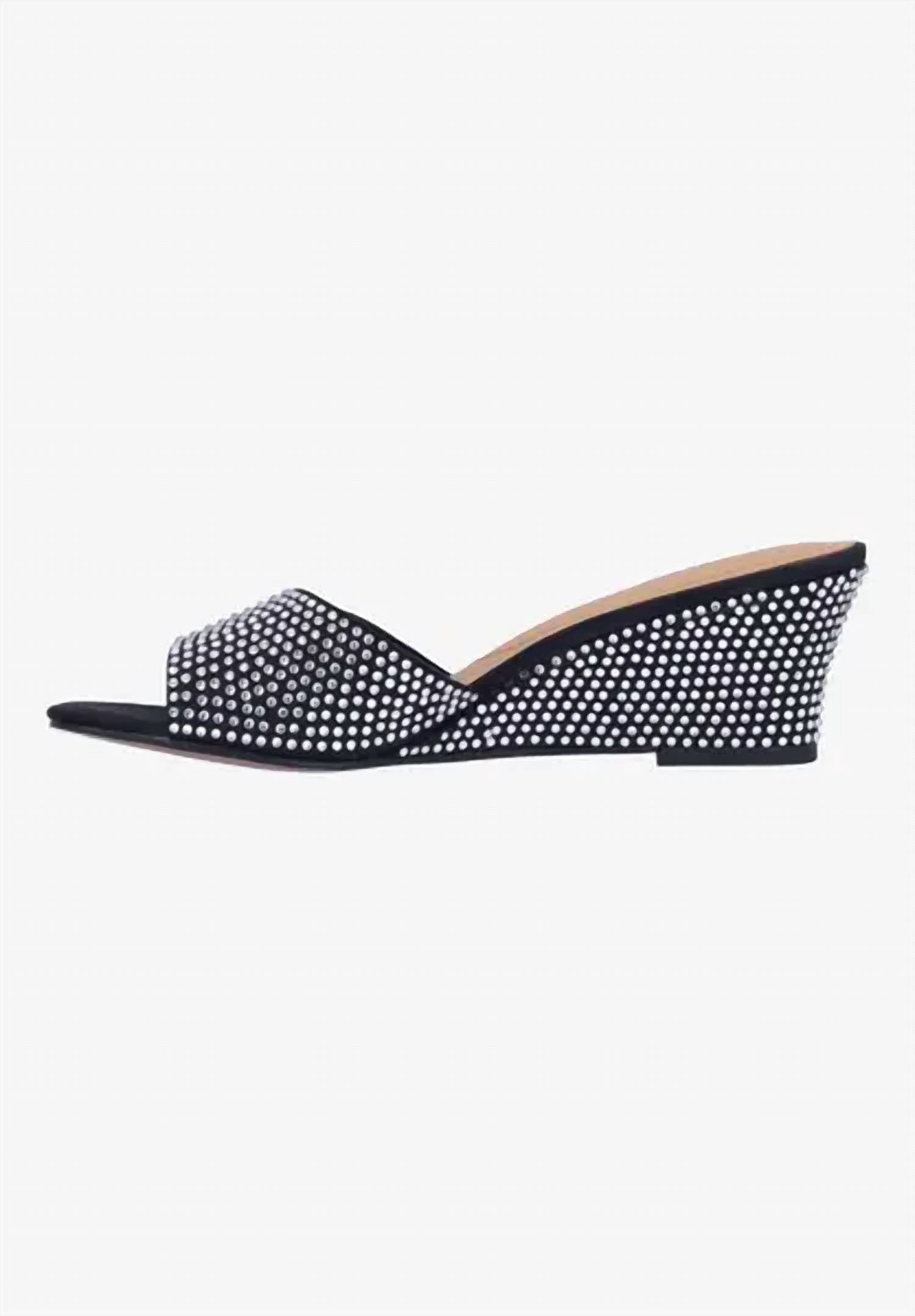 J. Renee - Women's Coralie Rhinestones Slip On Sandals
