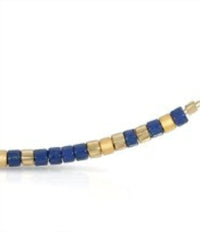 Dot & Dash Design Women's Daughter Morse Code Necklace in navy blue - women's jewelry - detail view