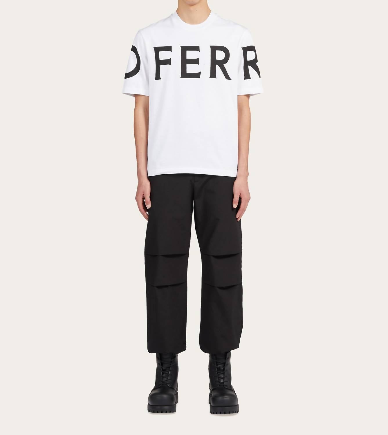Salvatore Ferragamo - Short Sleeved T-shirt With Graphic Logo