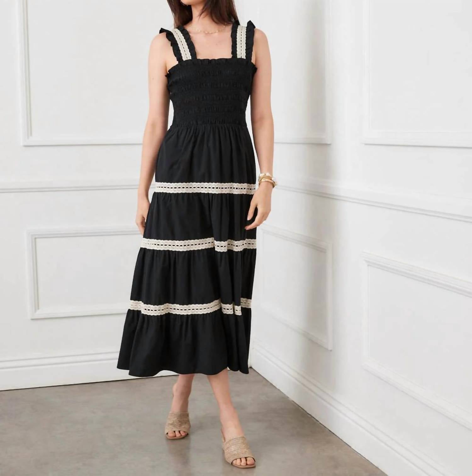 Karen Kane - Sleeveless Tiered Midi Dress
