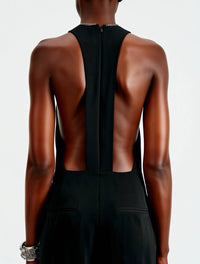 The Kooples - Halter Back Jumpsuit with Chain Accent