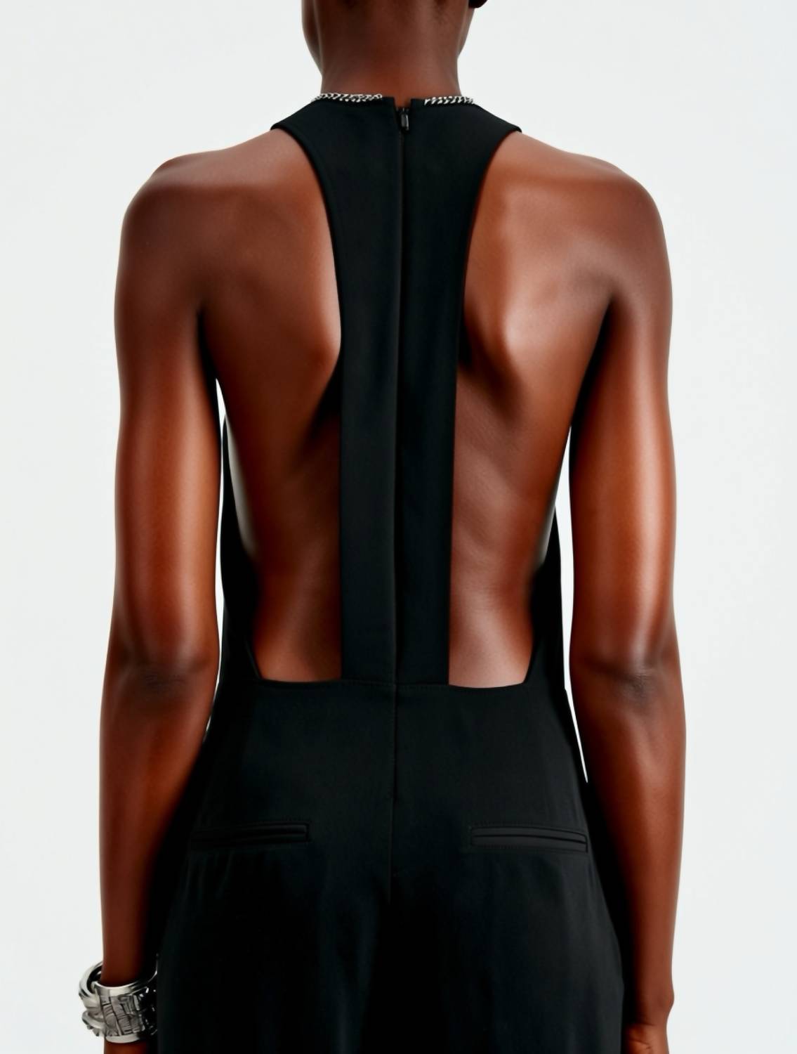 The Kooples - Halter Back Jumpsuit with Chain Accent