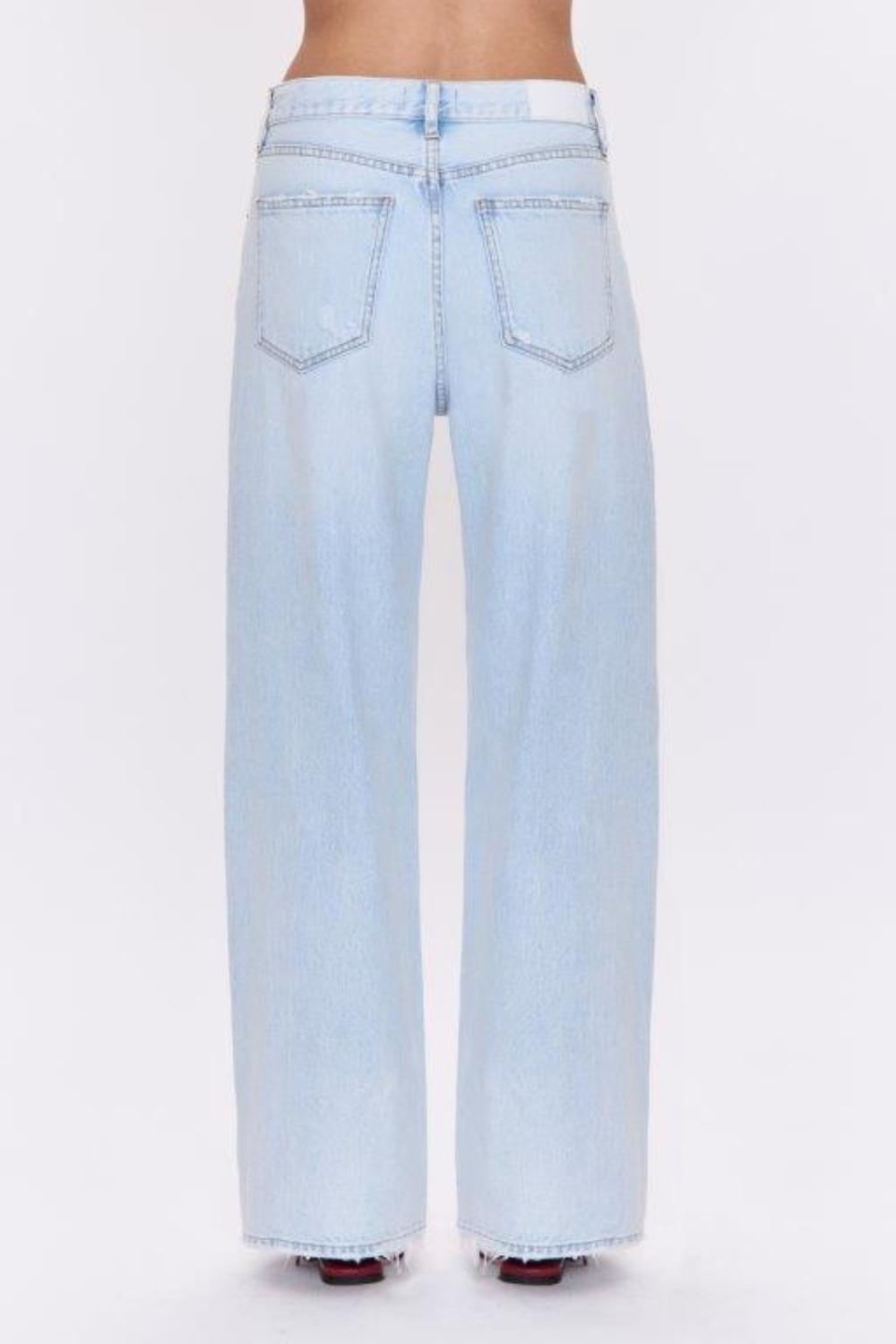 PISTOLA Hendrix High Rise Baggy Jeans in waterfall - women's jeans - detail view