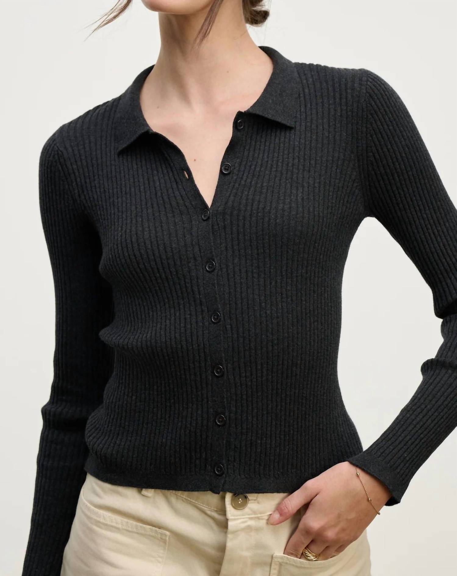 Velvet By Graham & Spencer - Nikki Cotton Cashmere Sweater Top