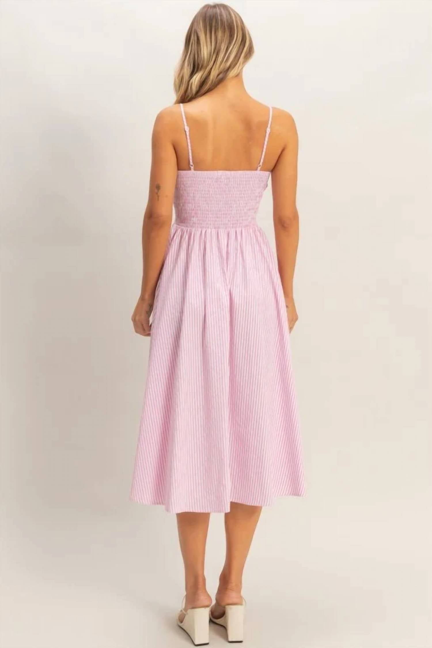 Hyfve - Striped Spaghetti Strap Dress