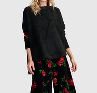 ALEMBIKA Spotlight Boucle Top in roses - women's top