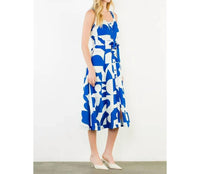 Thml - Geometric Tank Midi Dress With Tie Waist