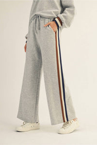 Aapparella - Zip Collar Pullover & Wide-leg Pants