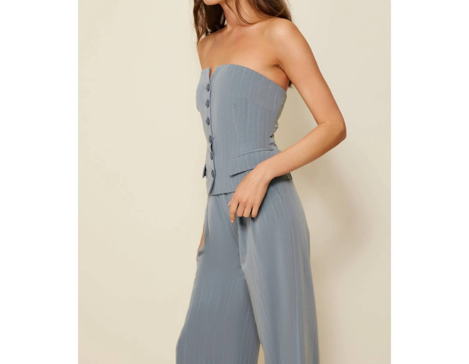 Line And Dot - Margo Strapless Top
