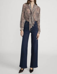 FRAME Le Slim Palazzo Pant Jeans in fairway - women's jeans
