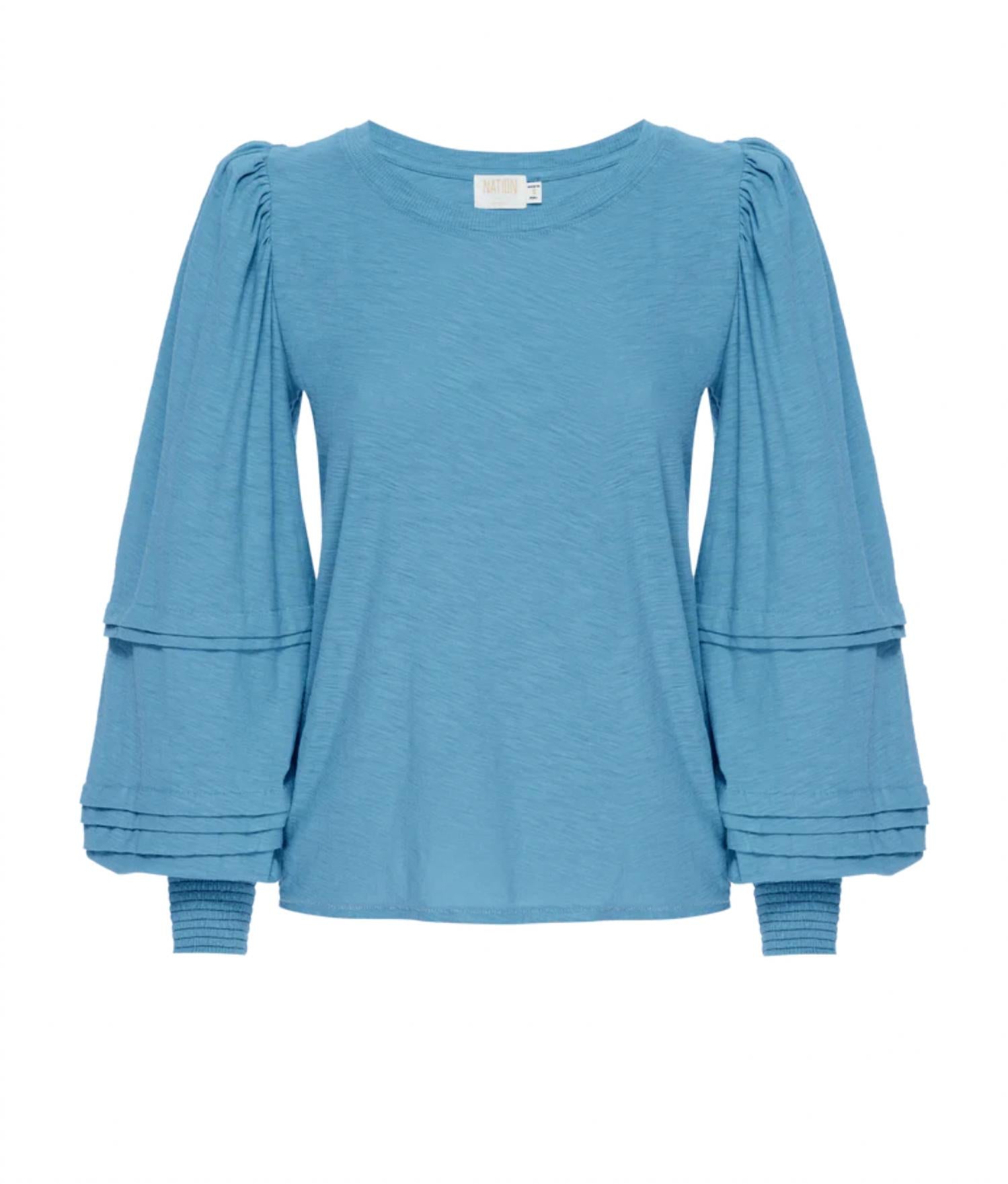Nation Ltd - Caitlyn Balloon Sleeve Tee