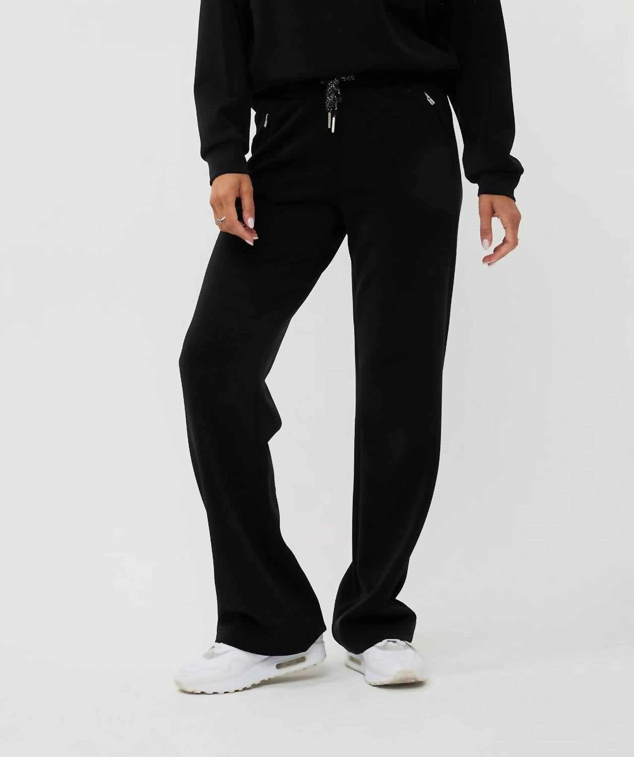 ESQUALO Pull On Modal Pant in black - women's pants