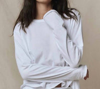 The Great. - Long Sleeve Crop Tee