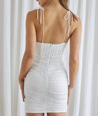 One And Only Collective - Glitter Cutout Mini Dress