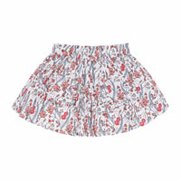 Minnow - Kid's Feathered Floral Paperbag Skirt