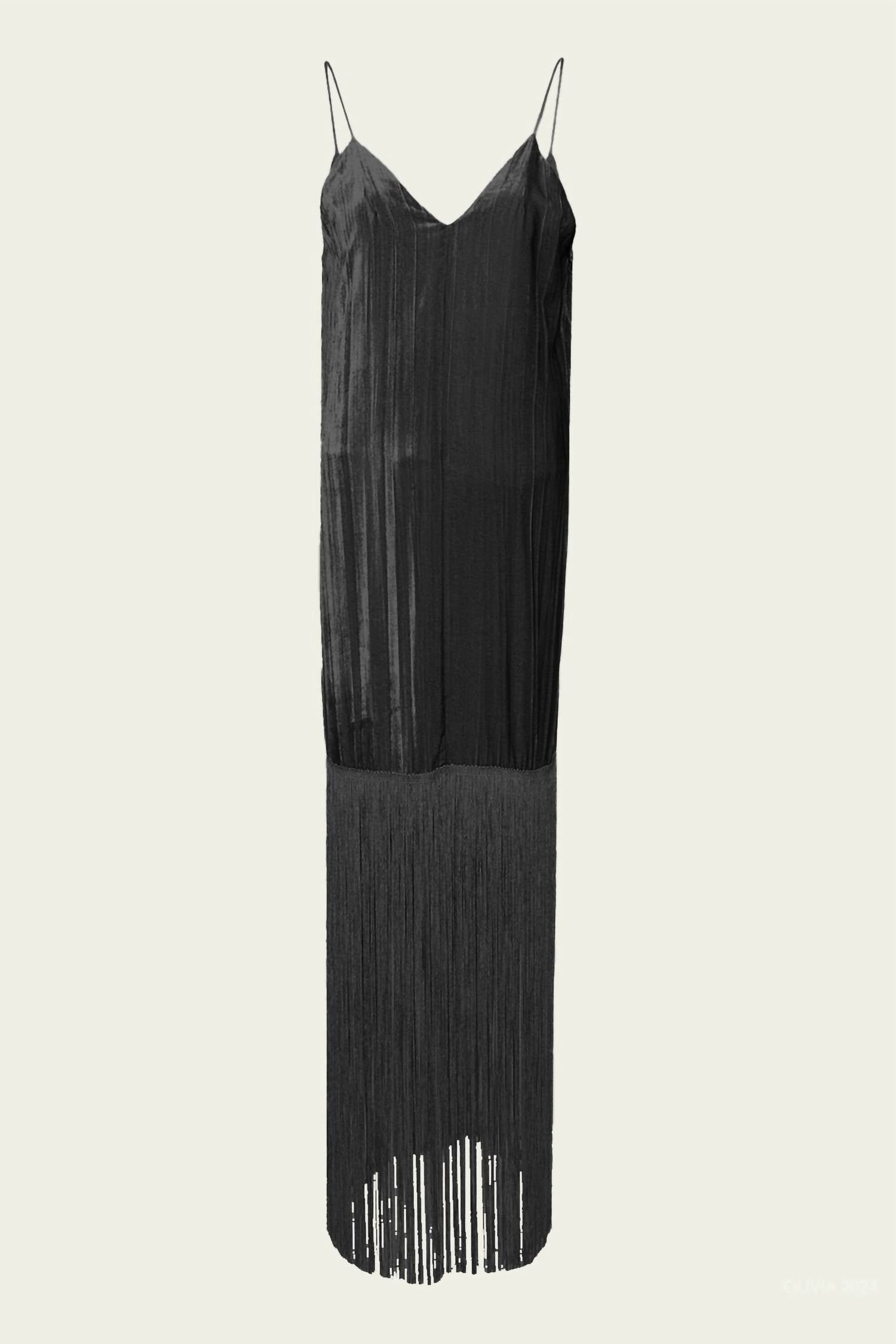 Forte Forte - Women's Pliss Velvet Fringed Dress