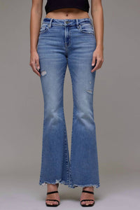 Hidden - Happi Mid Rise Flare Jean
