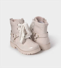 Mayoral - Girls Patent Leather Biker Boots