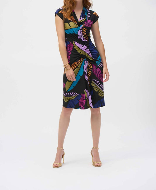 Joseph Ribkoff - Floral Ruched Bodycon Dress