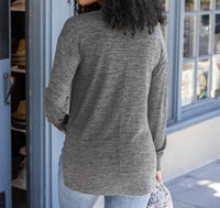 Grace And Lace - Snow Day Henley Long Sleeve Top