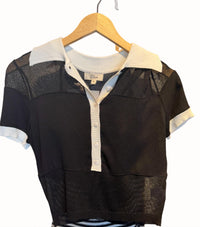 Elan - Women's Sheer Sweater Top