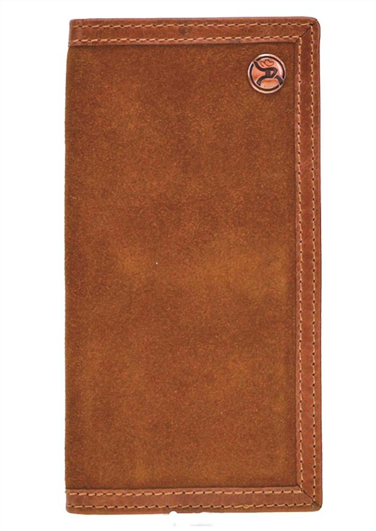 HOOEY Roughy Leather Rodeo Wallet in tan brown - men's bag