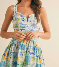 &Merci - Tropic Flared Mini Dress