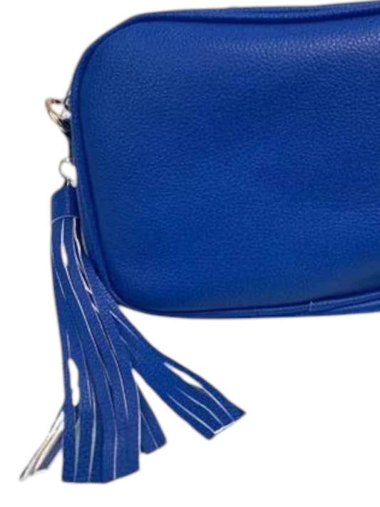 Ahdorned - Women's Pebbled Zip Top Tassel Bag