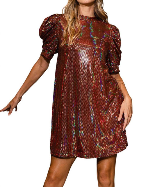 Ces Femme - Trans Puff Sleeve Mini Dress