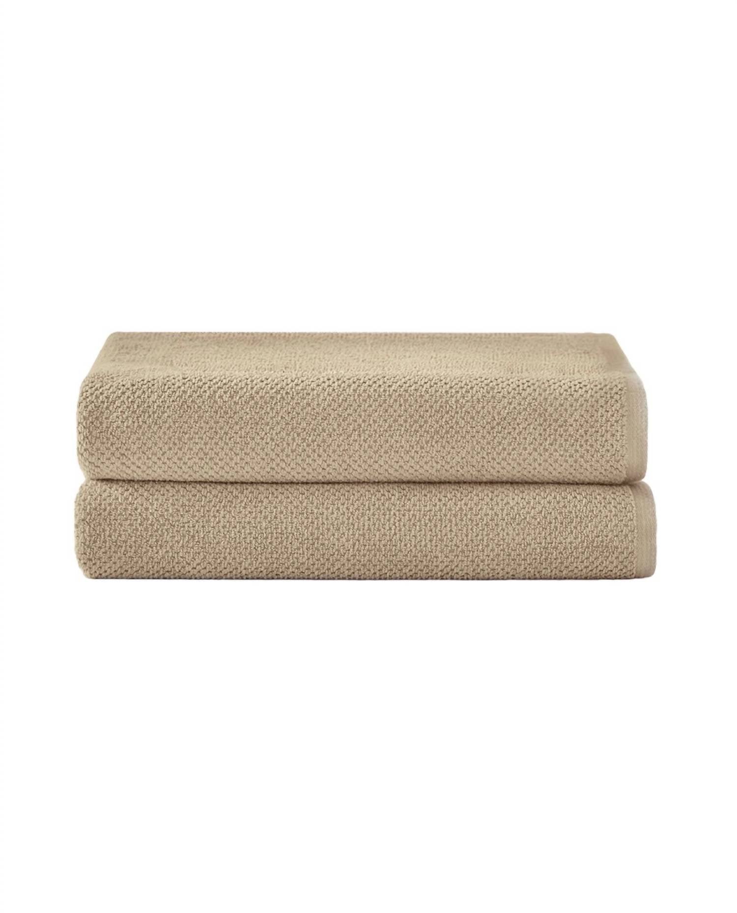 Under The Canopy - Textured Organic 2 Piece Bath Towel Set