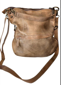 Bedstu - Tahiti Distressed Leather Messenger Bag