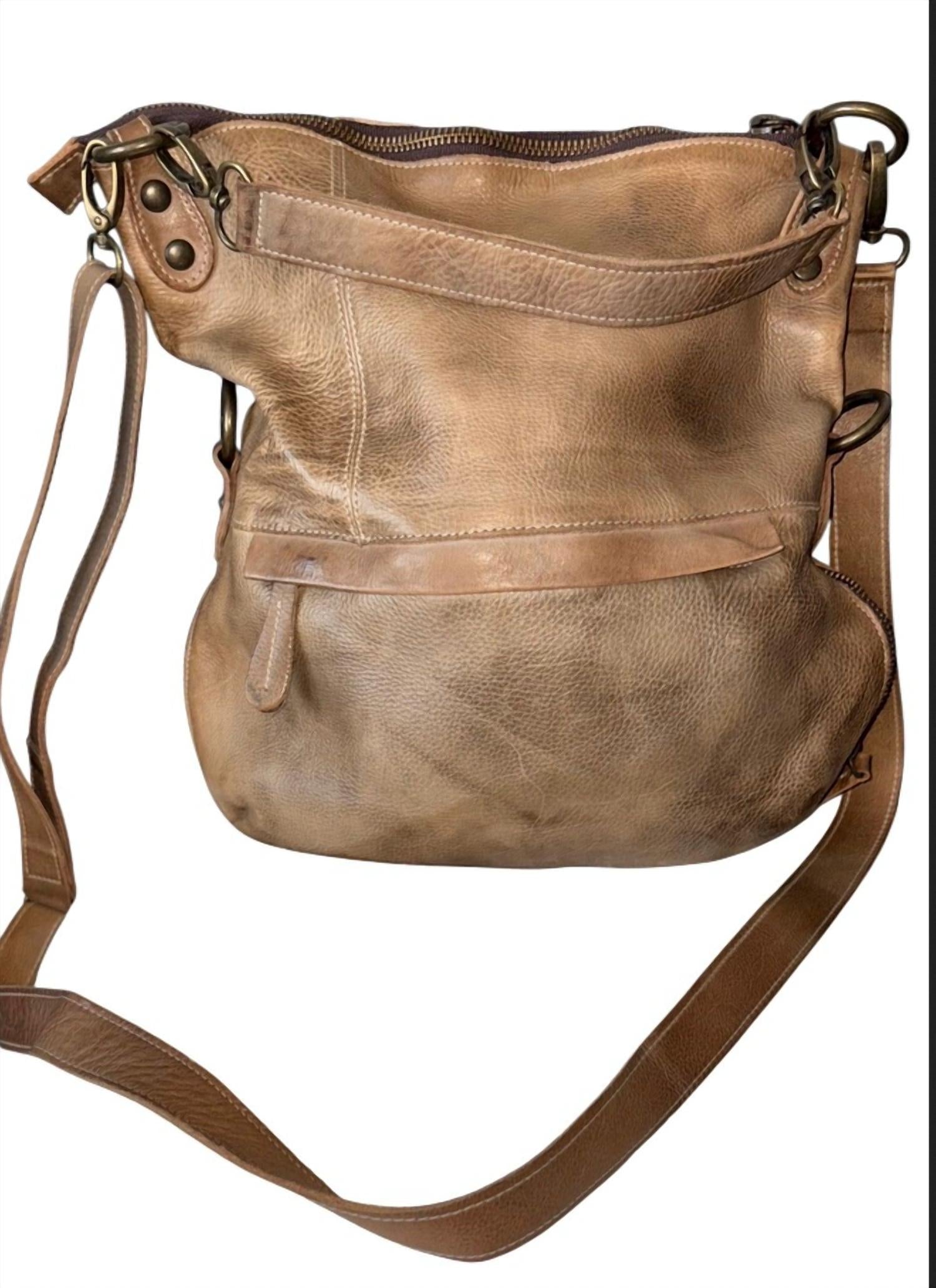 Bedstu - Tahiti Distressed Leather Messenger Bag