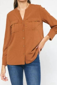 Entro - Charli Button Up Top