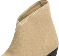 CHARLESTON SHOE CO. Women's Torino Boots in brown herringbone - women's shoe - alternate view
