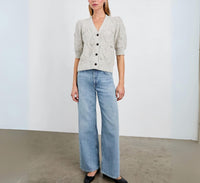 Rails Isla Daisy Button Down Cardigan in grey - women's cardigan - view 4
