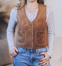 Be Cool - Suede Feel Sherpa Vest