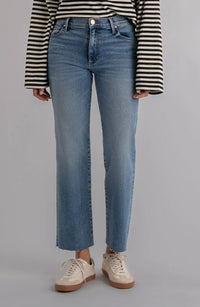 KUT FROM THE KLOTH Jodi High Waist Straight Leg Jeans in amusement w dar - women's jeans