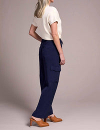 Tribal - Airflow Elastic-waist Flowy Cargo Pants
