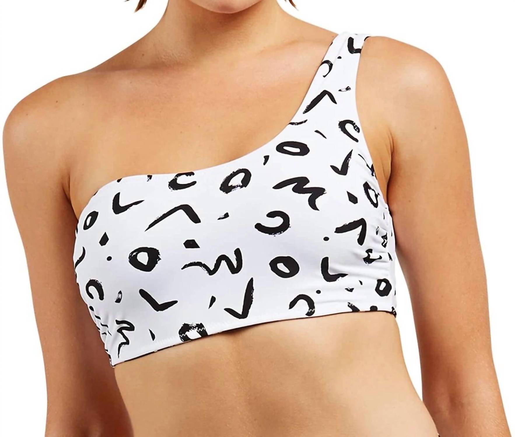 Volcom - Tag Ur It Printed Reversible One Shoulder Bikini Top