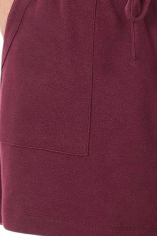 Zenana - Cotton Drawstring Shorts