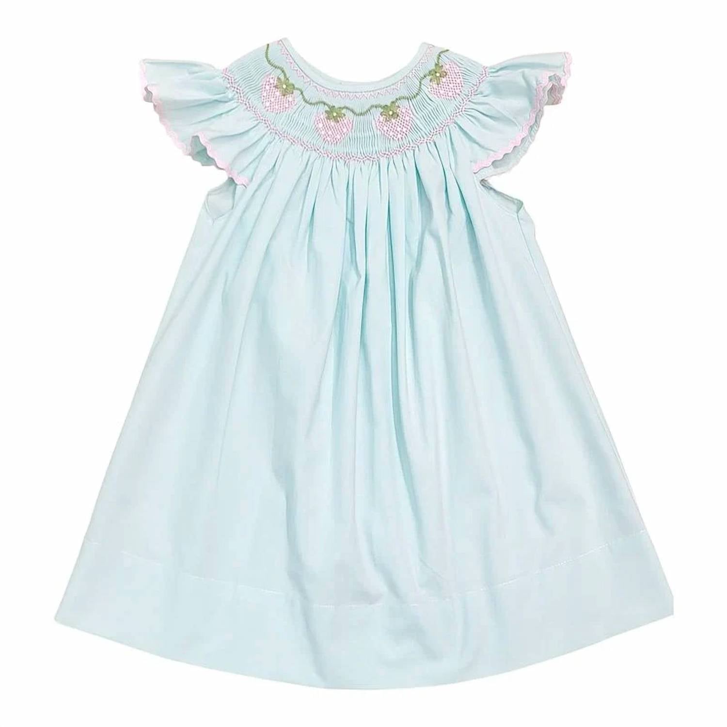 Sweet Dreams - Girls' Strawberry Vine Smocked Dress