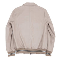 Luigi Borrelli Napoli - Men's Cotton Flight Jacket With Knit Details