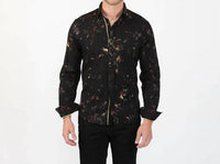 Eight X - Multi Foil Floral Print Button Down Shirt